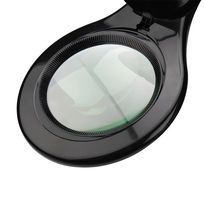 Лупа на струбцине Rexant 1254010, круглая, 5D, с подсветкой 56 SMD LED 31-0406, черная в Коврове