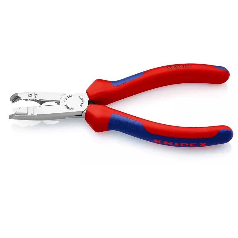 Клещи-стрипперы для круглых кабелей Knipex KN-1342165, 0.75-1.5/2.5 мм², 165 мм, фосфатированные, 2-комп ручки  в Кинешме
