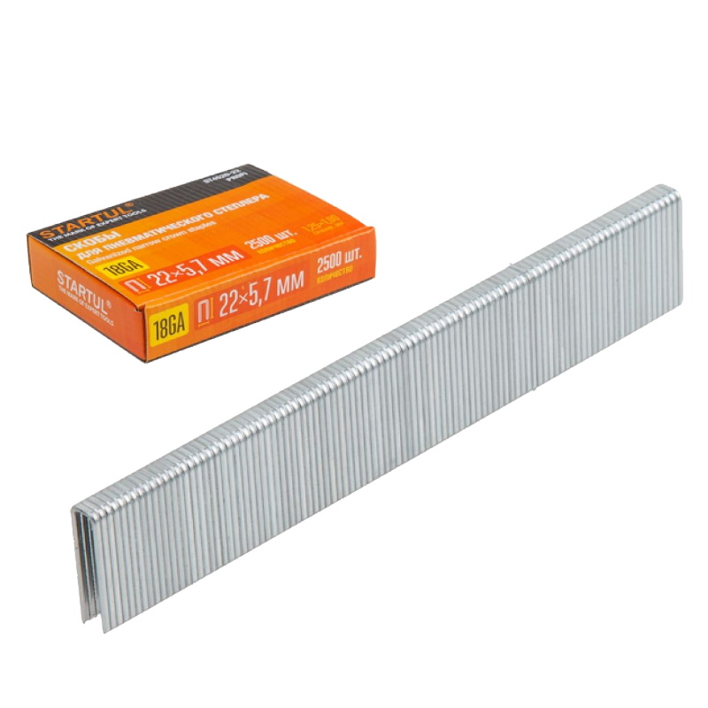 Скобы Startul Profi ST4520-22 тип 18GA 22 мм 2500 шт 376₽
