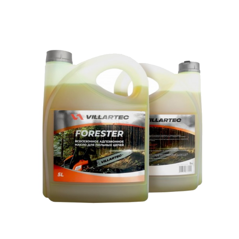 Всесезонное адгезионное масло Villartec FORESTER vilforchainoil5, для пильных цепей, 5L