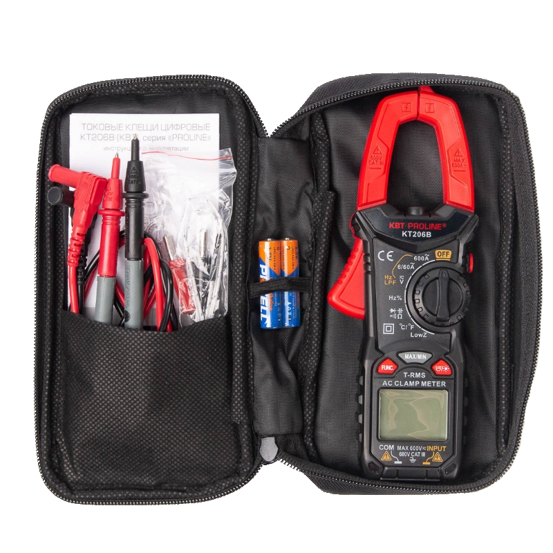 Цифровые токовые клещи КВТ KT 206B PROLINE 79130 в Иваново