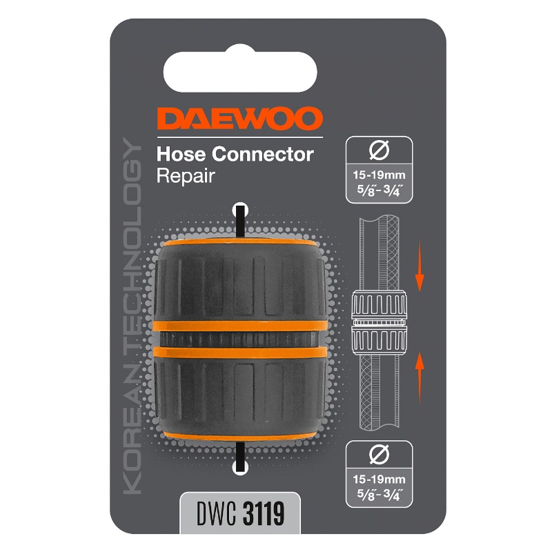 Муфта ремонтная для шланга 15-19 мм (5/8"-3/4") Daewoo DWC 3119 в Рыбинске
