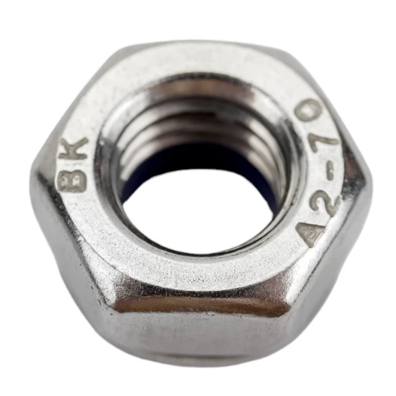 Гайка Starfix SMZ1-45461-5, М8, со стопорным кольцом, нержавеющая сталь (А2), DIN 985, 5 шт. в зип-локе в Переславле