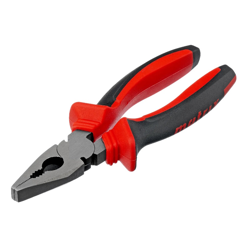 Плоскогубцы комбинированные Matrix 17091 180 мм хром-ванадий двухкомпонентные рукоятки 412₽