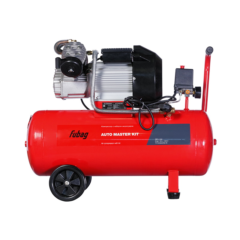 Компрессор масляный Fubag AUTO MASTER KIT (VDC/50) +10 предметов в Череповце