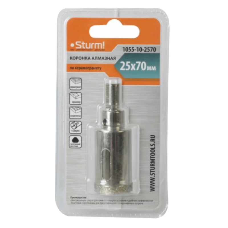 Коронка алмазная Sturm 1055-10-2570 в Иваново
