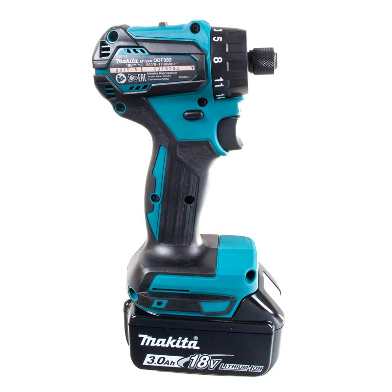 Аккумуляторный винтоверт Makita DDF083RFE (крутящий момент 40 нм, напряжение 18v, вес 1.1 кг, кейс) в Муроме