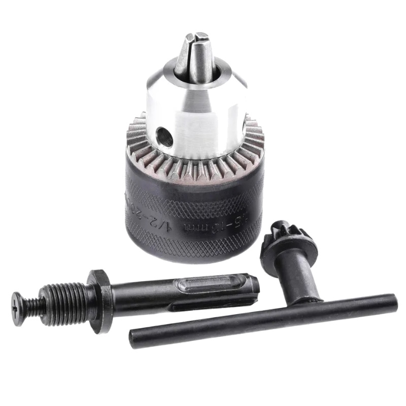 Патрон для дрели Сибртех 168177, ключевой, 1,5–13 мм – 1/2", адаптер SDS PLUS