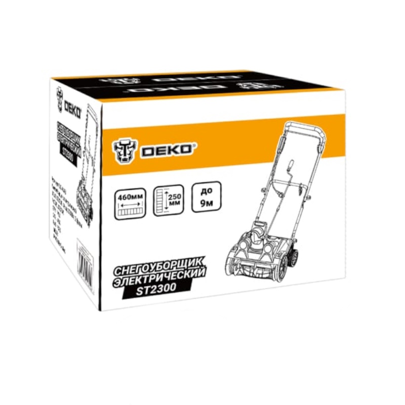 Снегоуборщик электрический Deko ST2300 063-4443, 46 см, 2300 Вт, 2 фары  в Иваново