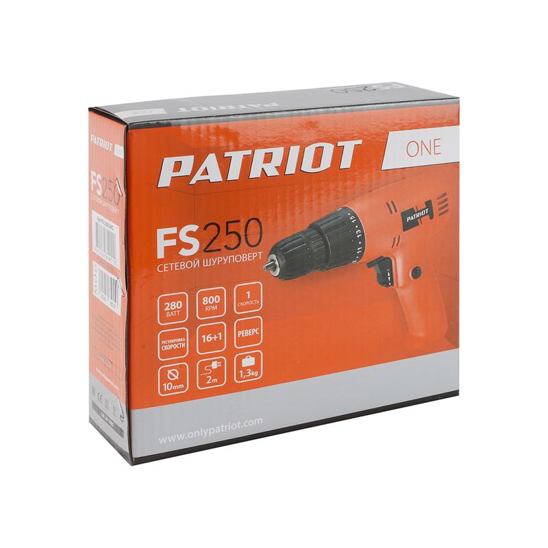 Сетевая дрель-шуруповерт Patriot FS 250 The One