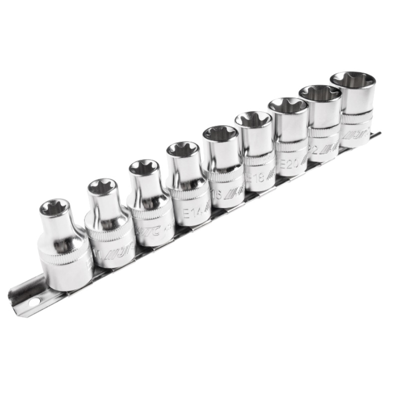 Набор головок торцевых JTC JTC-H409E, TORX, 1/2", E10-E24, 9 предметов
