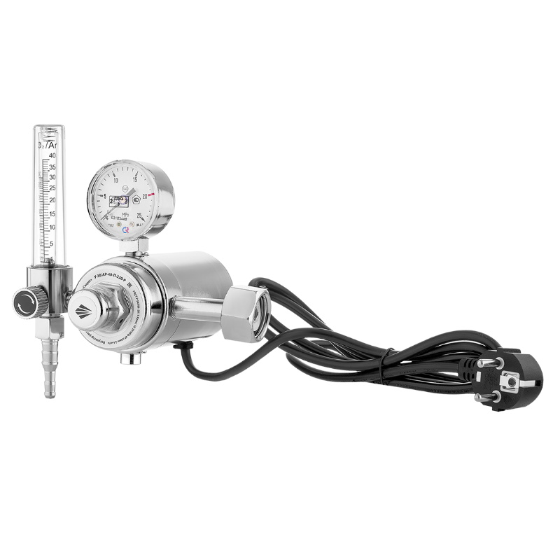 Регулятор расхода газа универсальный Сварог У-30АР-40-П-220-Р JTR-198 220V 00000100546 манометр с поверкой 2899₽