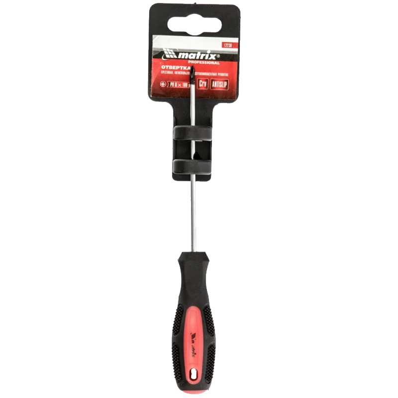 Отвертка Matrix Anti-Slip 12238, Ph0 х 100 мм, CrV сталь в Костроме