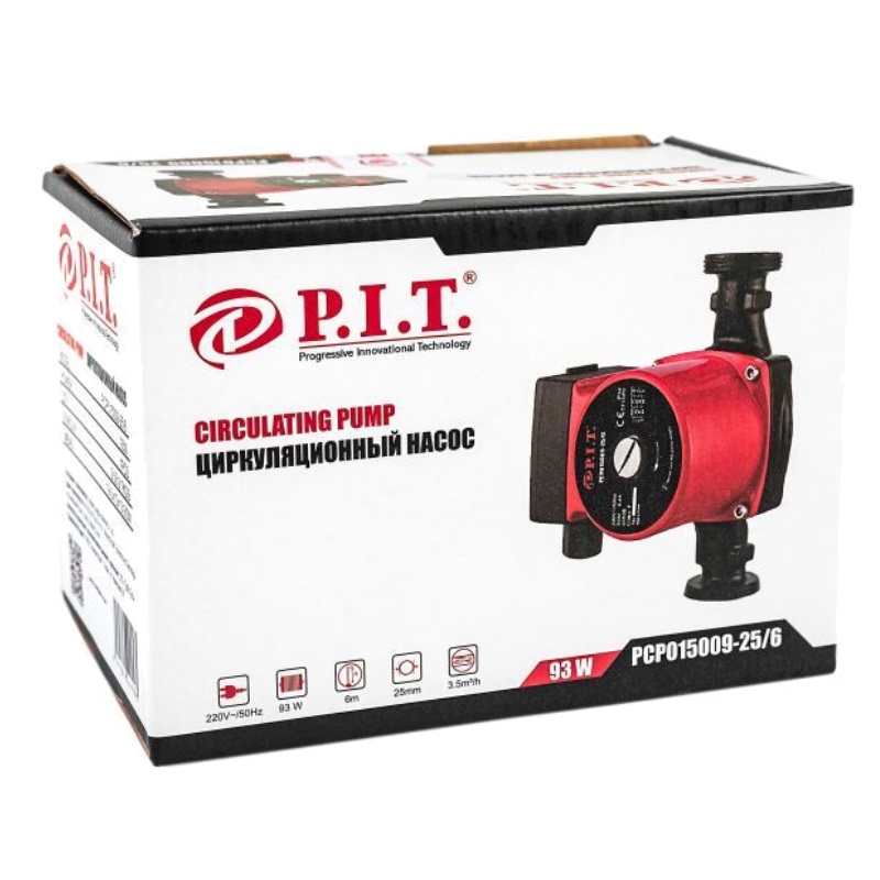 Повысительный насос для холодного водоснабжения P.I.T. PCP015009-25/6 (мощность 0.093 кВт, 10 атмосфер) в Переславле