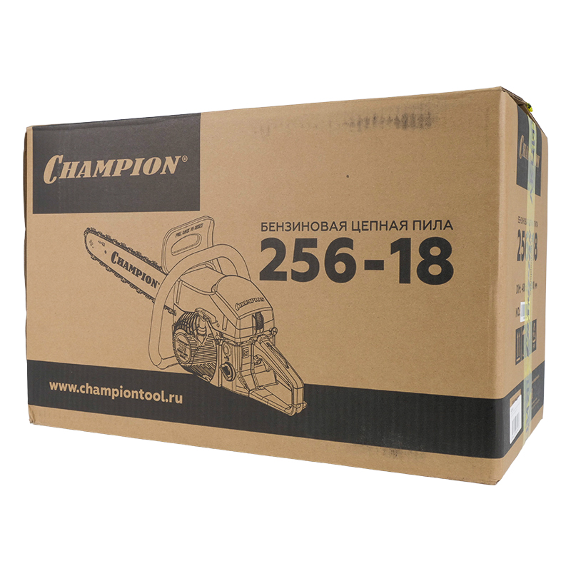 Бензопила Champion 256-18 + ПОДАРОК (масло для цепи, масло для 2-х тактного двигателя, цепь, свеча) в Туле