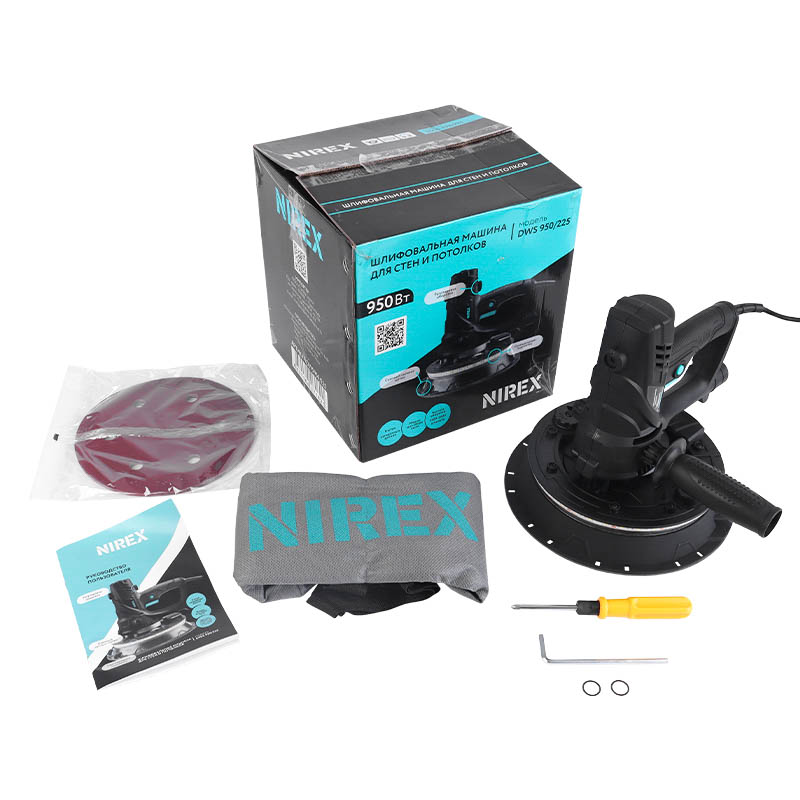 Шлифмашина для стен и потолков Nirex DWS 950/225 в Твери