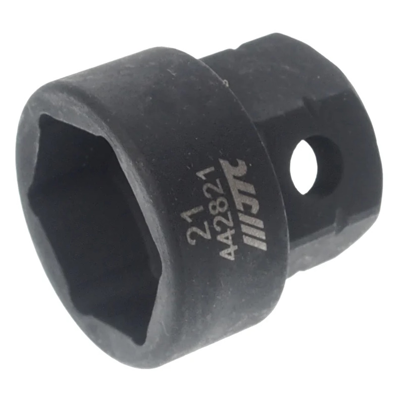 Головка торцевая ударная JTC JTC-442821, мини, 6-гранная, 1/2" х 21мм, длина 28мм в Твери