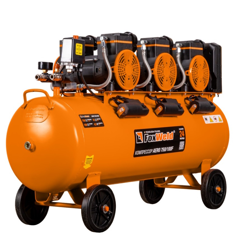 Компрессор безмасляный FoxWeld AERO 750/100F 9986