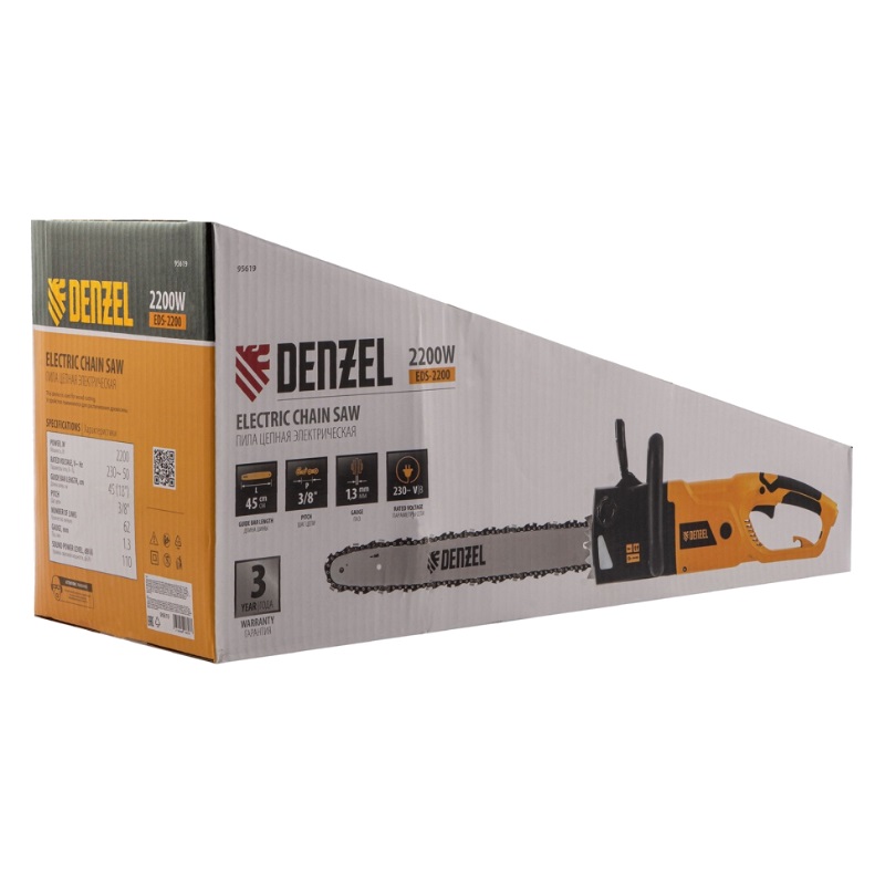 Пила цепная электрическая Denzel EDS-2200 95619 в Угличе