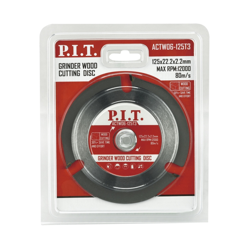 Диск пильный по дереву для УШМ P.I.T. ACTW06-125T3 (125x22,2x2,2 мм 3T) в Угличе