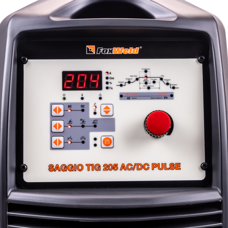 Аппарат аргонодуговой сварки FoxWeld Saggio TIG 205 AC/DC Pulse, 7586 во Владимире