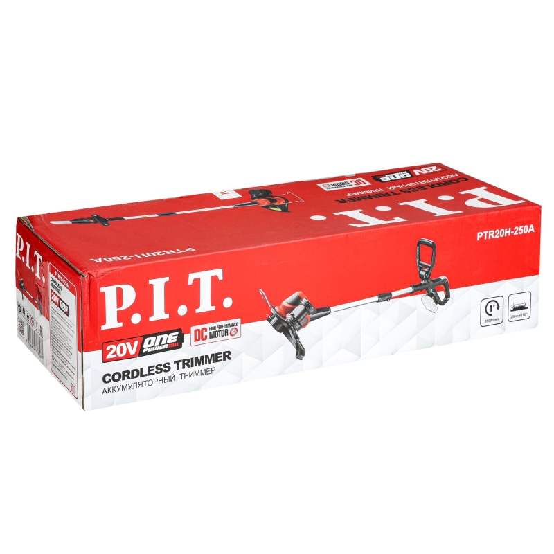 Триммер аккумуляторный P.I.T. PTR20H-250A SOLO (20В, ширина 250мм, леска 1,2мм, телескоп. штанга) в Туле
