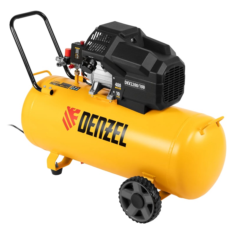 Компрессор воздушный Denzel DKV2200/100 58079 (Х-PRO 2.2 кВт, 400 л/мин, 100 л) в Иваново