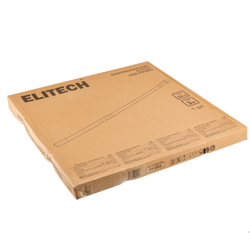 Вибронаконечник для бетона Elitech 1220.000800 181809, HEX8-42х1.5мм,ф булавы 35мм, длина 3м  в Коврове