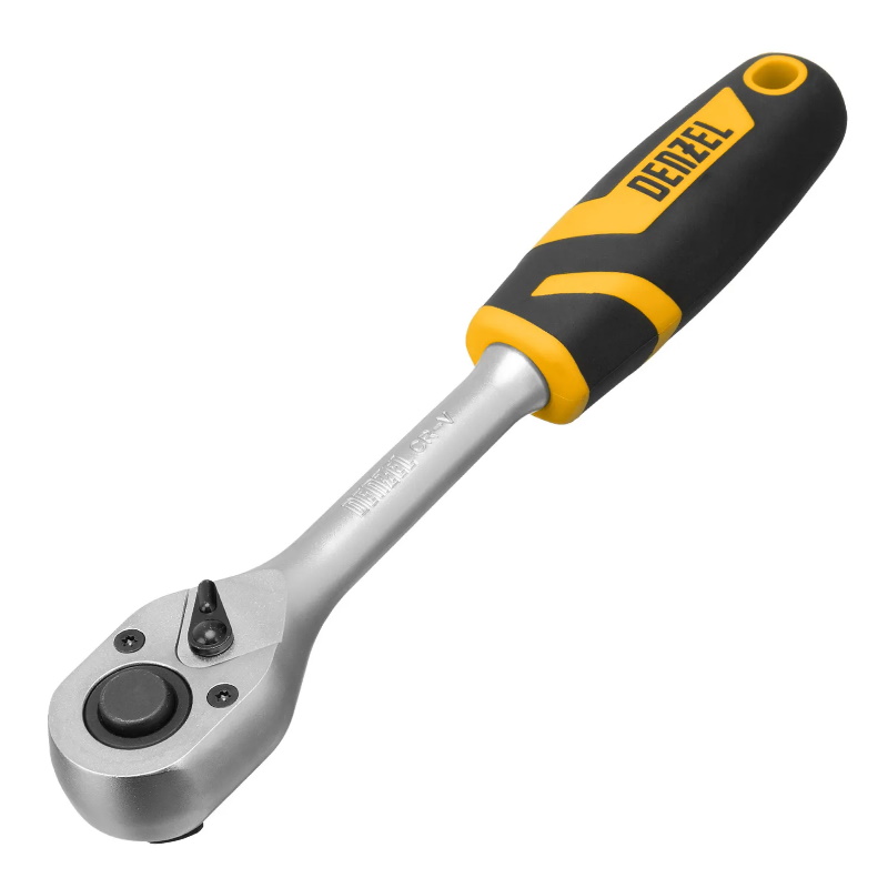 Набор инструментов Denzel 15802, 1/2", 1/4", CrV, S2, пластиковый кейс, 84 предмета в Кинешме