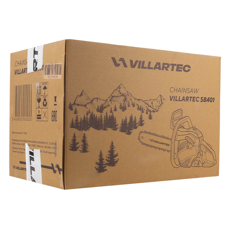 Бензопила Villartec SB401, 40 см, цепь 3/8, 1.3 мм в Вологде