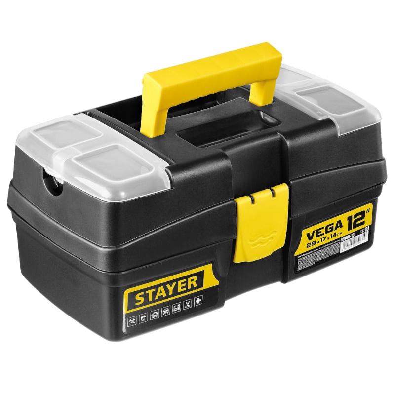 Ящик для инструмента Stayer "VEGA-12" 38105-13_z03, пластиковый  в Ярославле