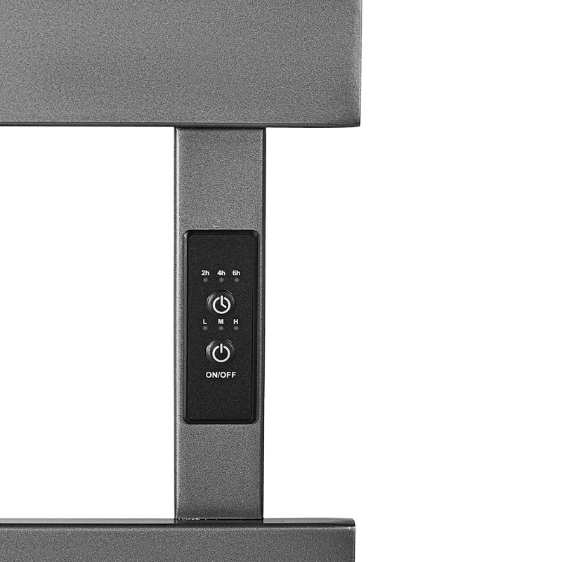 Полотенцесушитель электрический Stout SHQ-N4QQ-010050 NEOSOUL quadro, 100*50, графит