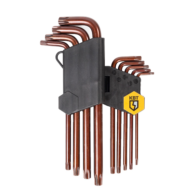 Набор ключей КВТ TORX КТ-9-S 82178 (Т10-Т50) серия KBT-PROFESSIONAL