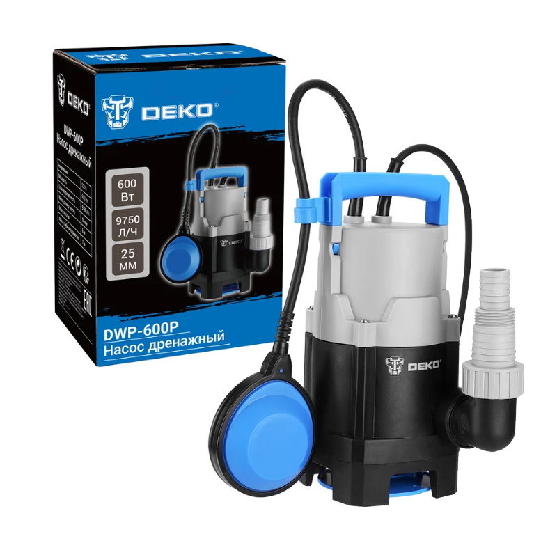 Насос дренажный Deko DWP-600P 076-0519 2456₽