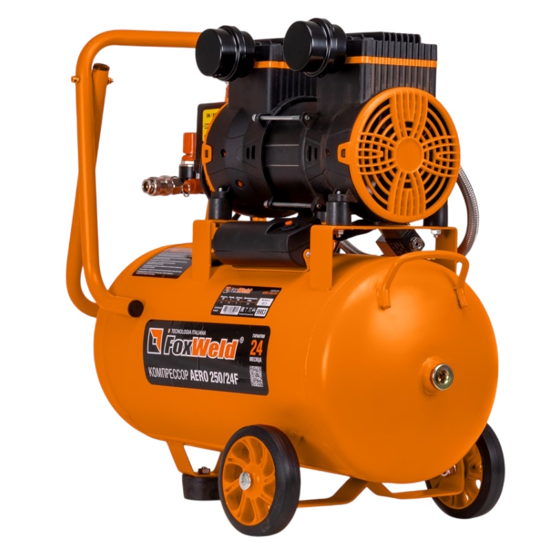 Компрессор безмасляный FoxWeld AERO 250/24F 9983