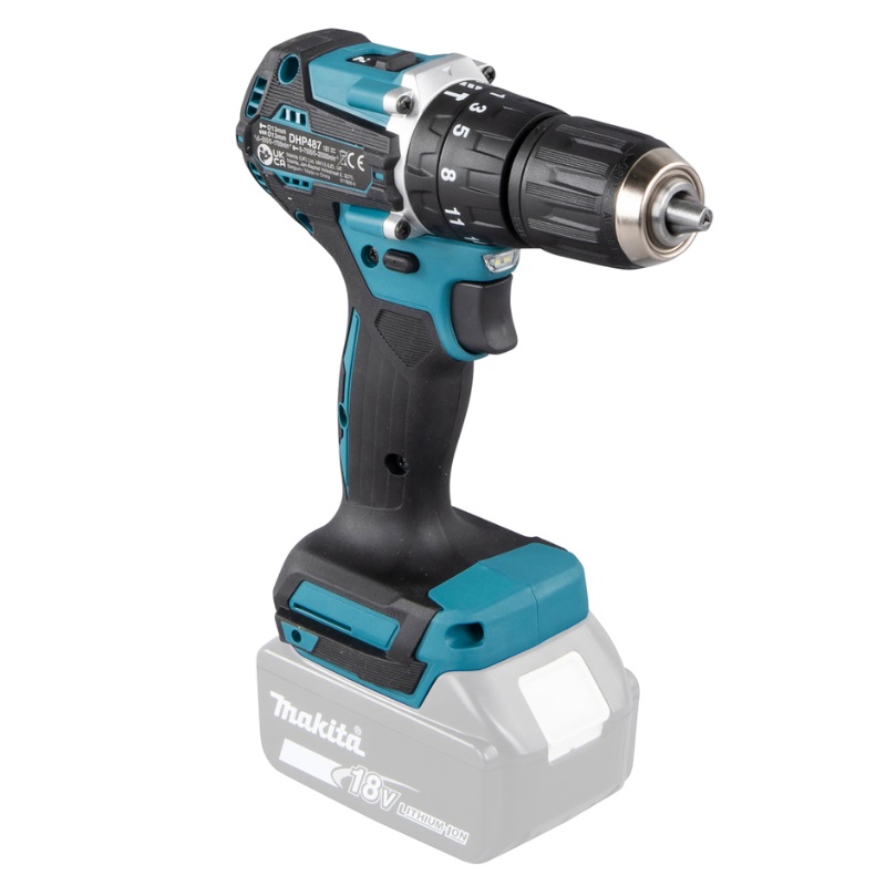 Аккумуляторная ударная дрель-шуруповерт Makita DHP487Z (Li-ion 18 В, без АКБ и ЗУ) в Туле
