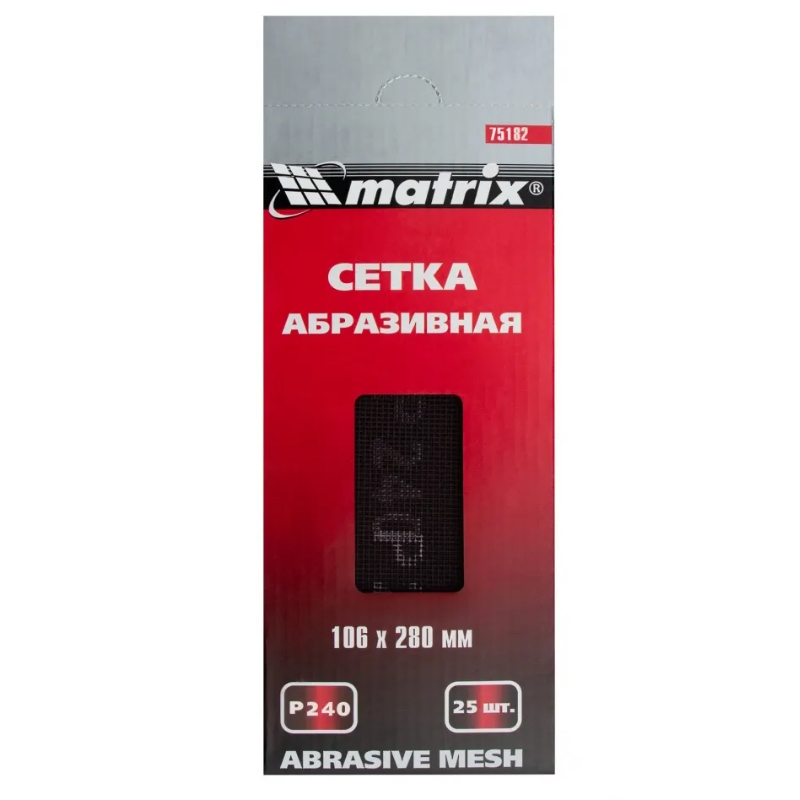 Сетка абразивная Matrix 75182, P 240, 106 х 280 мм, 25 шт в Иваново