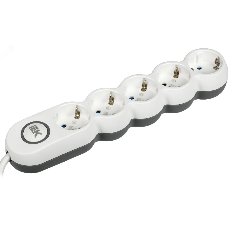 Удлинитель IEK UNO У05В WYP53-16-05-05-ZK 5 мест 2PPE5м 3х15мм2 16А250В 1386₽