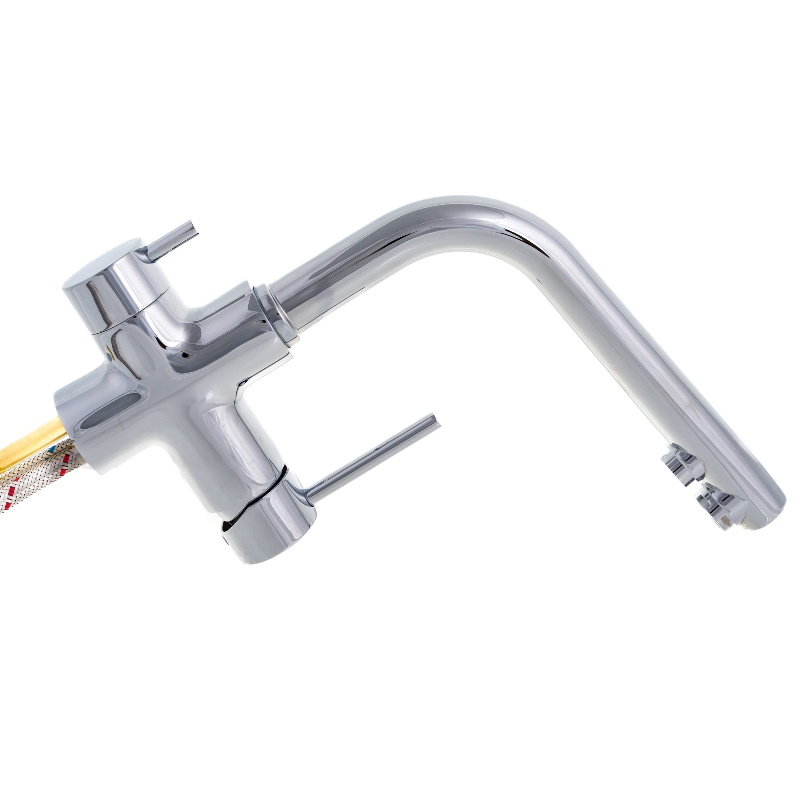Смеситель для кухни Lemark Comfort LM3061C совмещенный высокий (высота излива 281 мм, 2 ручки)