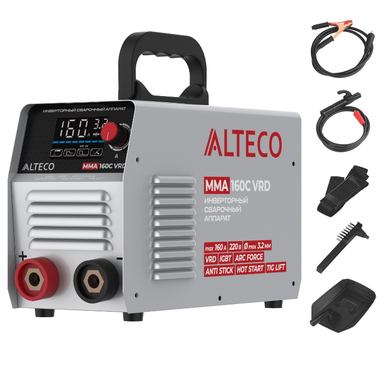 Сварочный аппарат инверторный Alteco MMA-160С VRD 70220 5103₽
