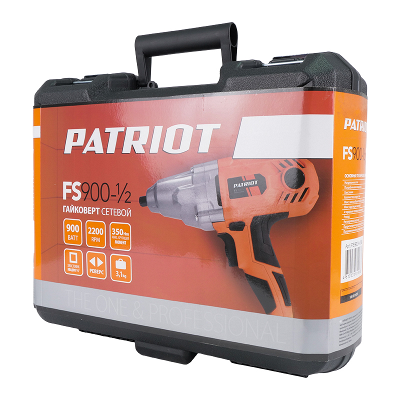 Электрический ударный гайковерт Patriot FS 900 1/2 120301430 (максимальный крутящий момент 350 Нм) в Костроме