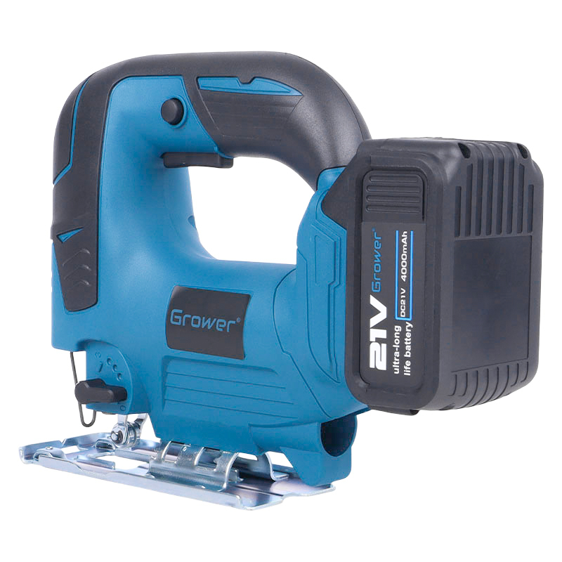 Бесщеточный аккумуляторный лобзик Grower DYS04, 21v (под Makita LXT), 4Ah, аккумулятор 2 шт. в Твери