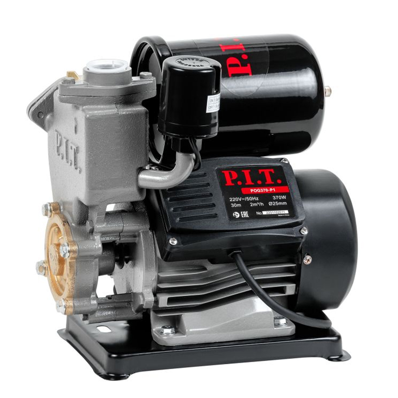 Станция насосная электрическая P.I.T. POG370-P1 (370Вт, напор 30м, бак 2л, 33л/мин, реле давления)
