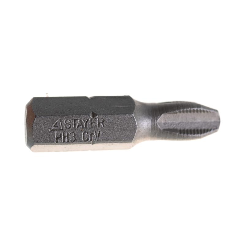 Набор бит Stayer PROFI 26201-3-25-02, хвостовик C 1/4", PH №3, 25мм, 2 шт в Костроме