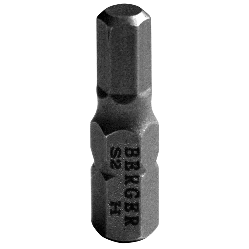 Биты Berger BG2378, магнитные, Hex5, 25 мм, 2 шт., S2 в Вологде