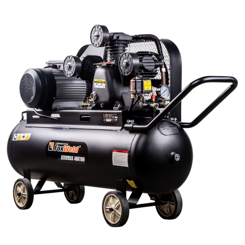 Компрессор масляный ременной FoxWeld AEROMAX 480/100 5887 в Вологде