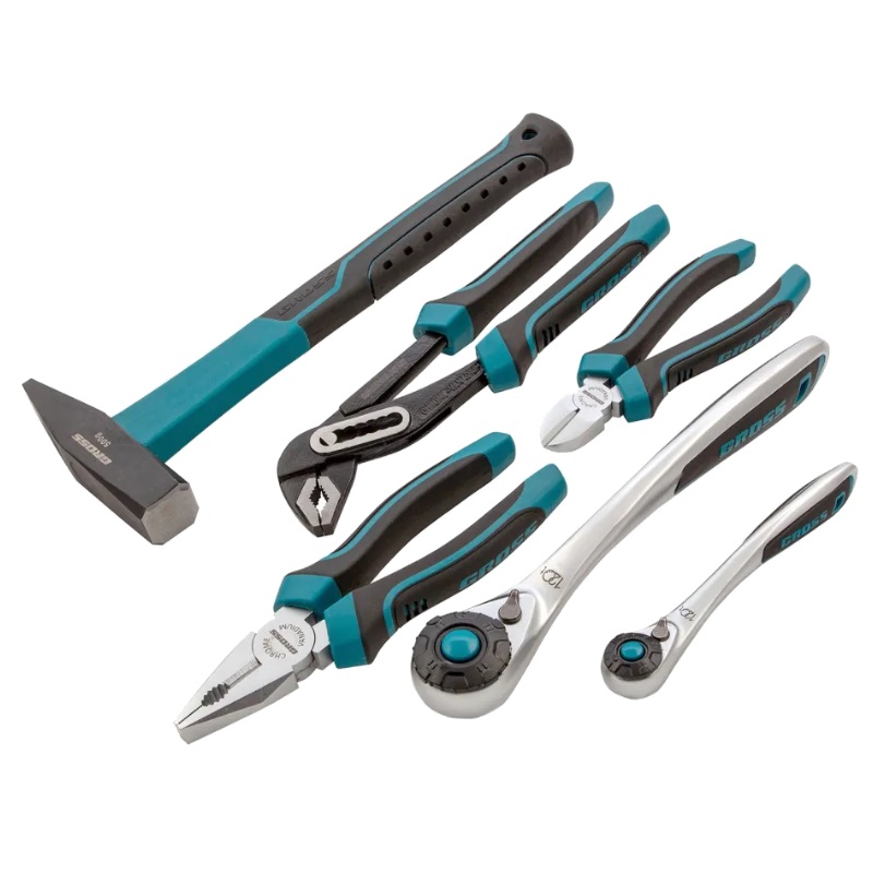 Набор инструментов Gross 14152 (115 предметов, 120 зубьев, CrV, 1/4", 1/2")