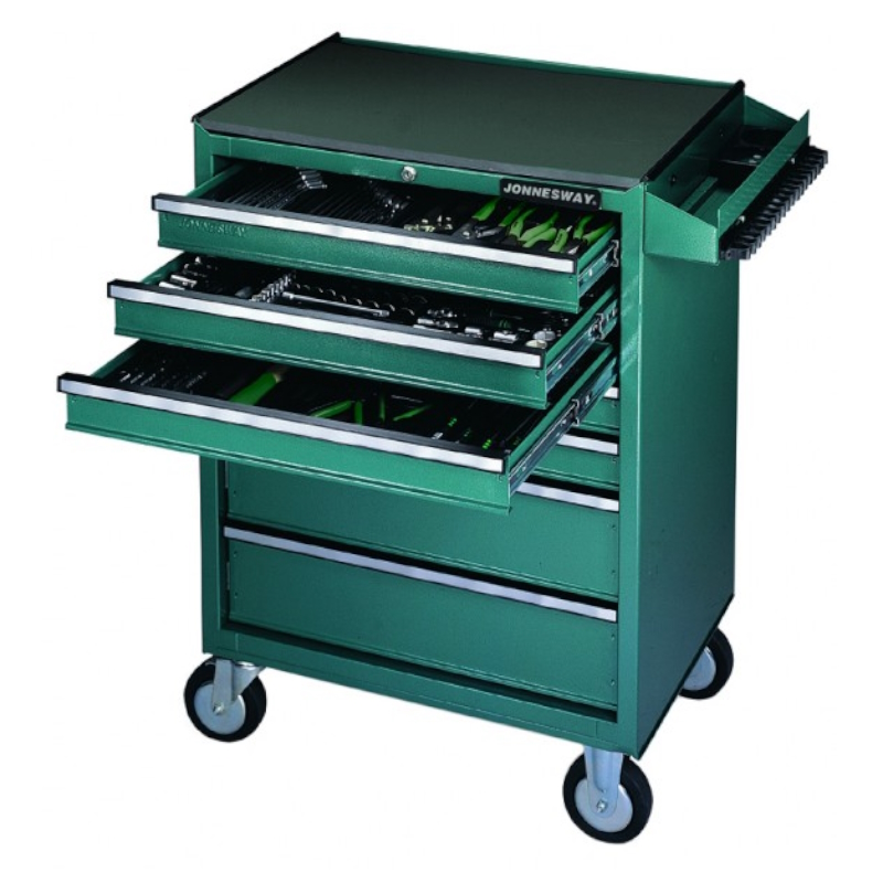Тележка инструментальная Jonnesway C-7DW146 048480, 7-ми полочная с инструментом в ложементах, 146 предметов в Туле