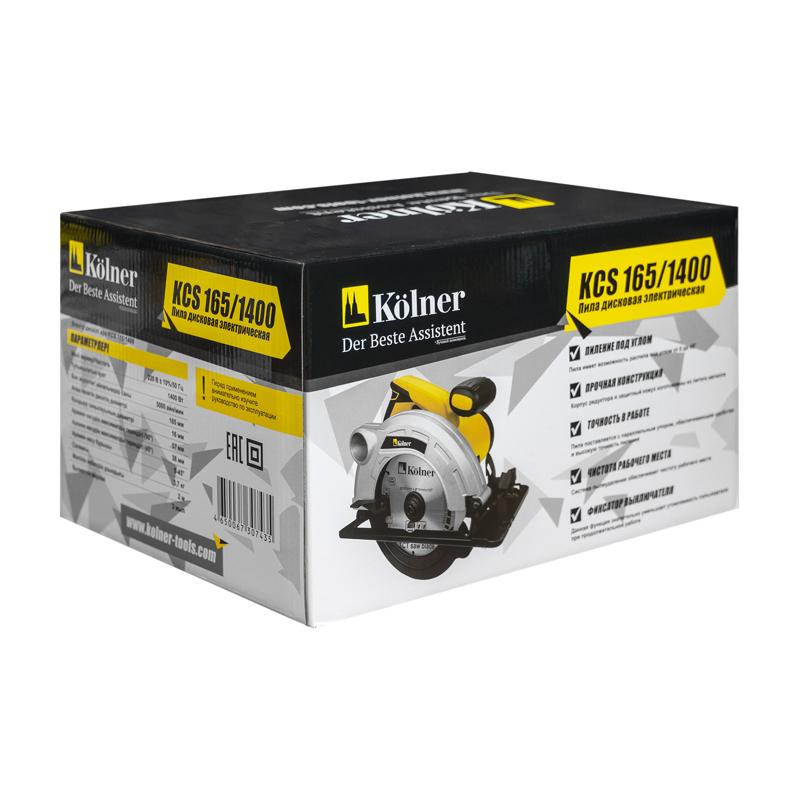 Пила дисковая электрическая Kolner KCS 165/1400 в Рыбинске