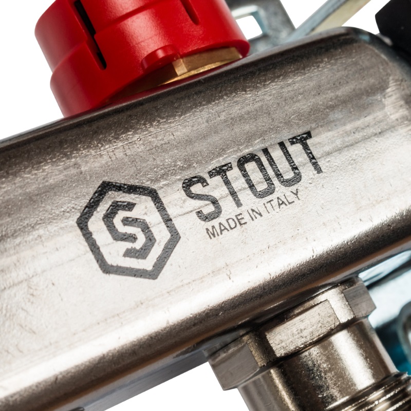 Коллекторная группа Stout SMS 0917 000007 для теплого пола (7 выходов) в Муроме